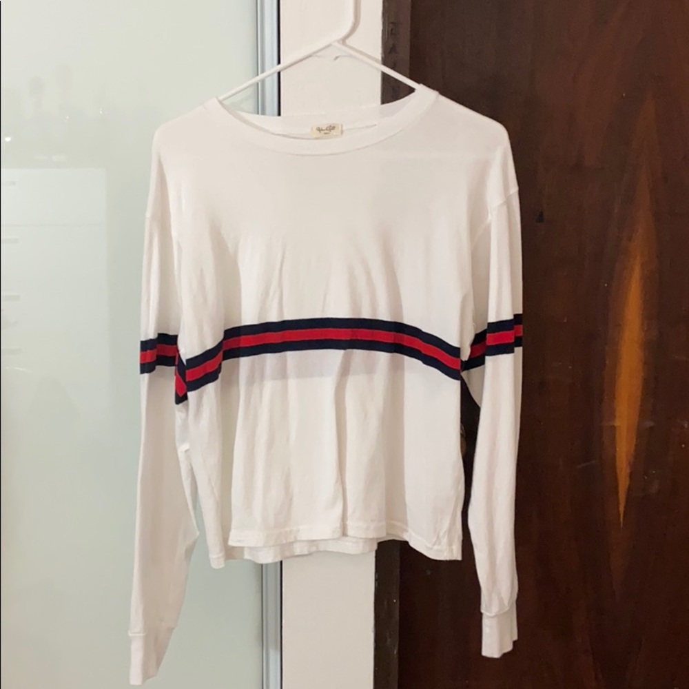brandy melville long sleeve striped tshirt